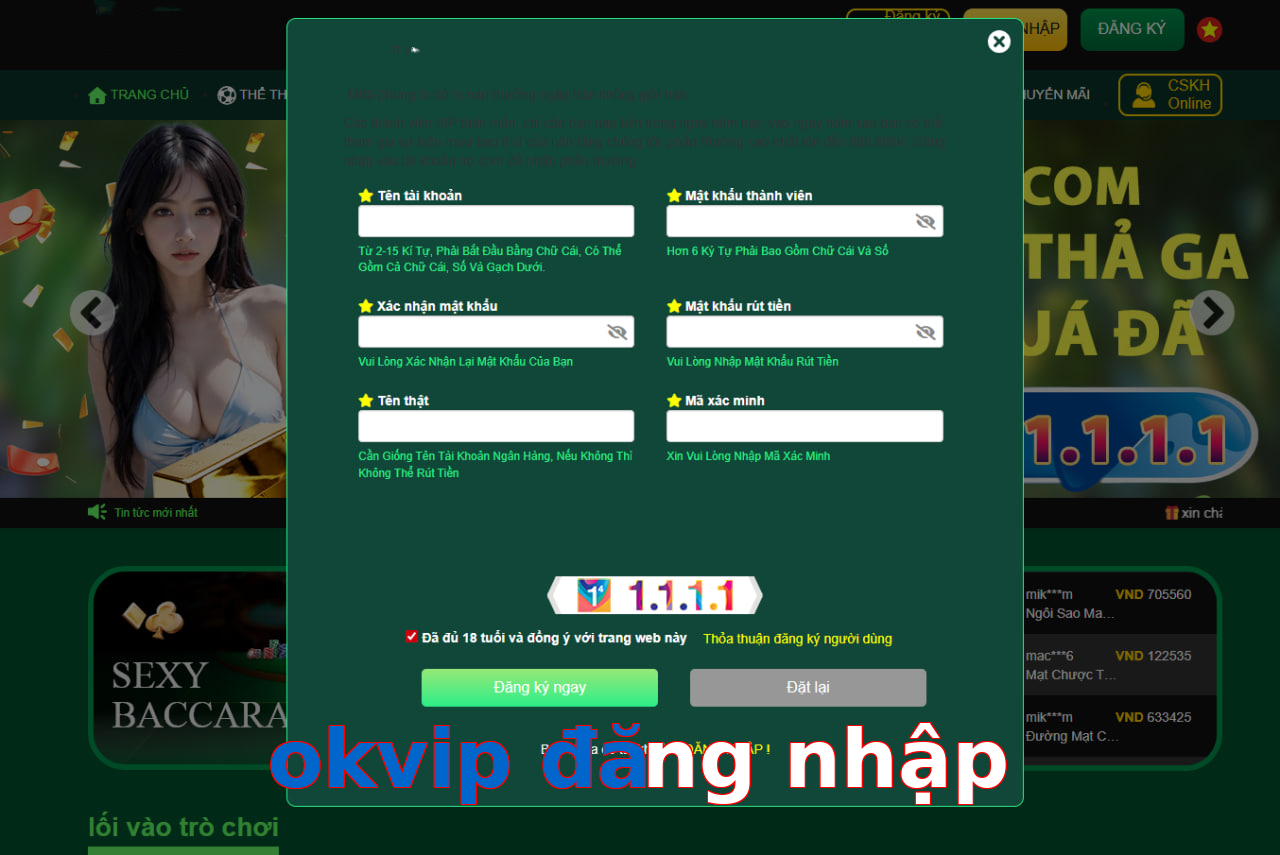 okvip đăng nhập